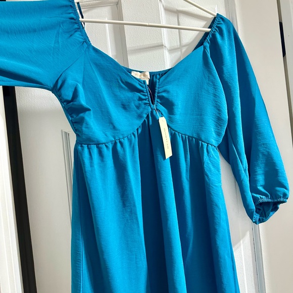 Monteau Turquoise Dress - Picture 2 of 3